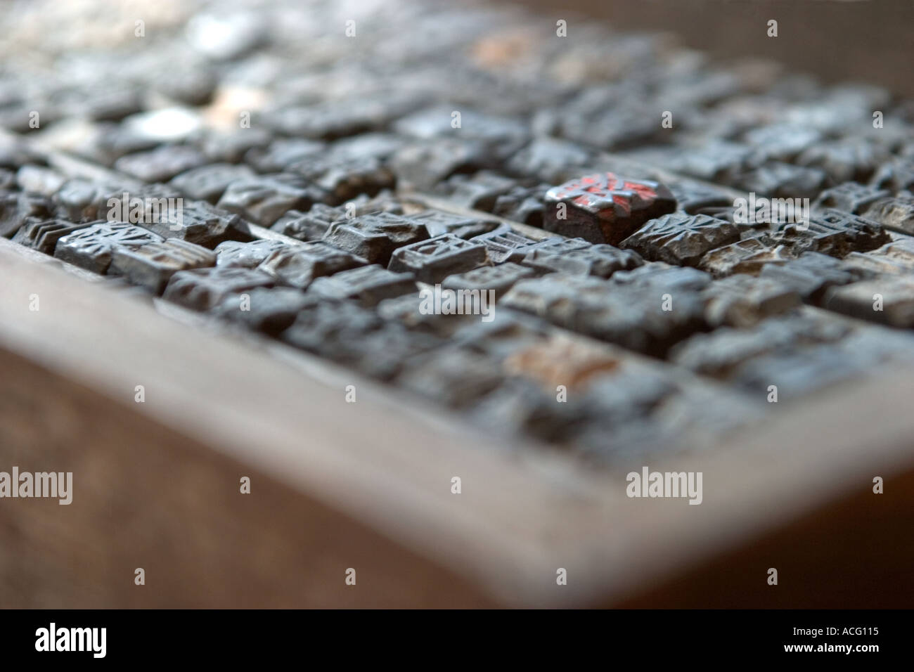 Set of Chinese characters in wooden block Stock Photo Alamy