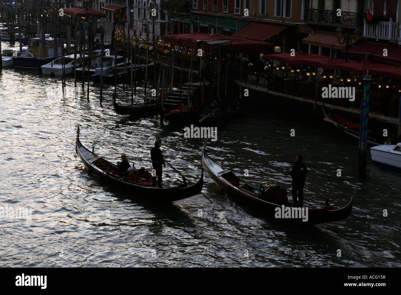 Two gondolas on grand canal hi-res stock photography and images - Alamy