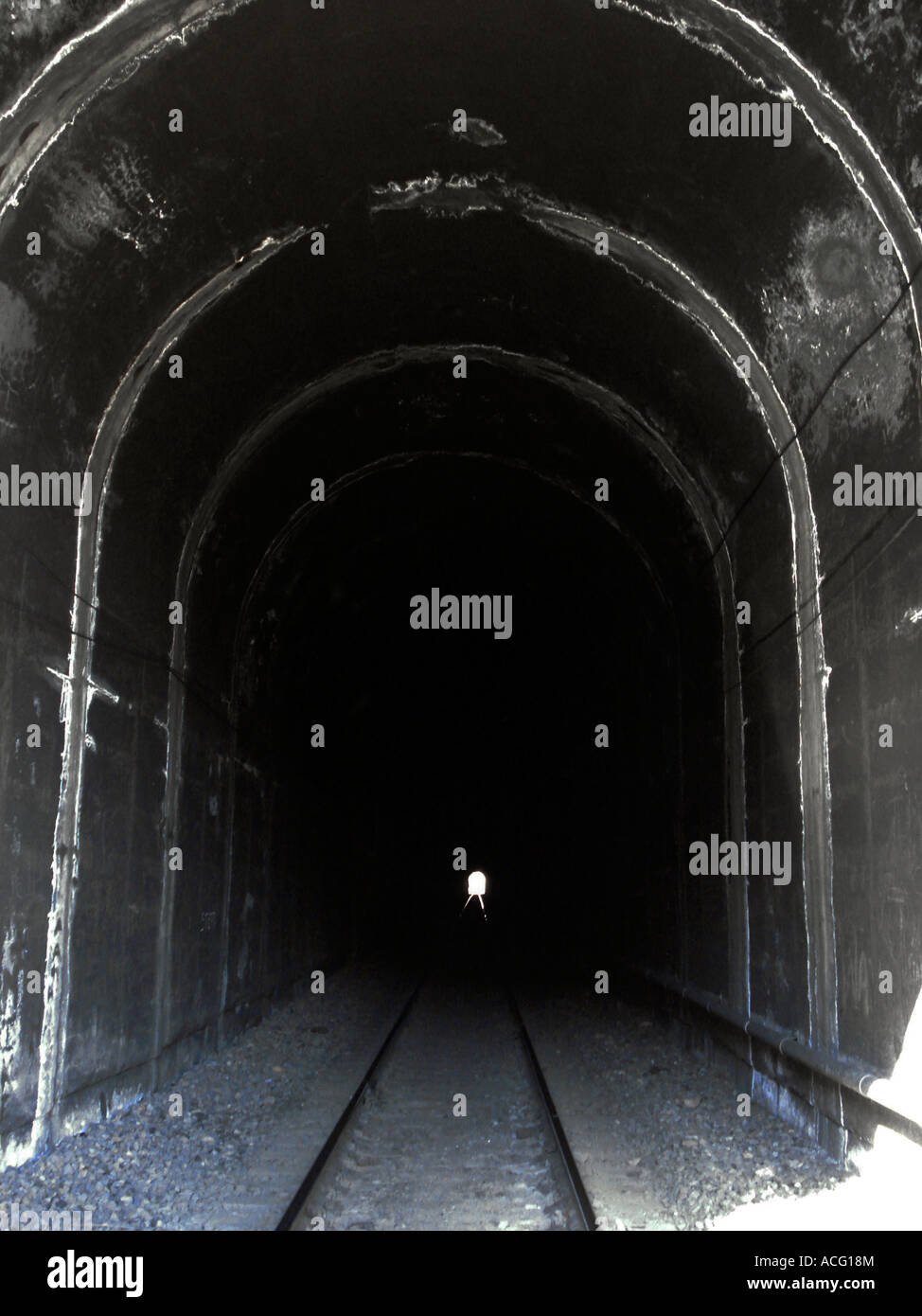Railroad Tunnel in Colorado Stock Photo Alamy