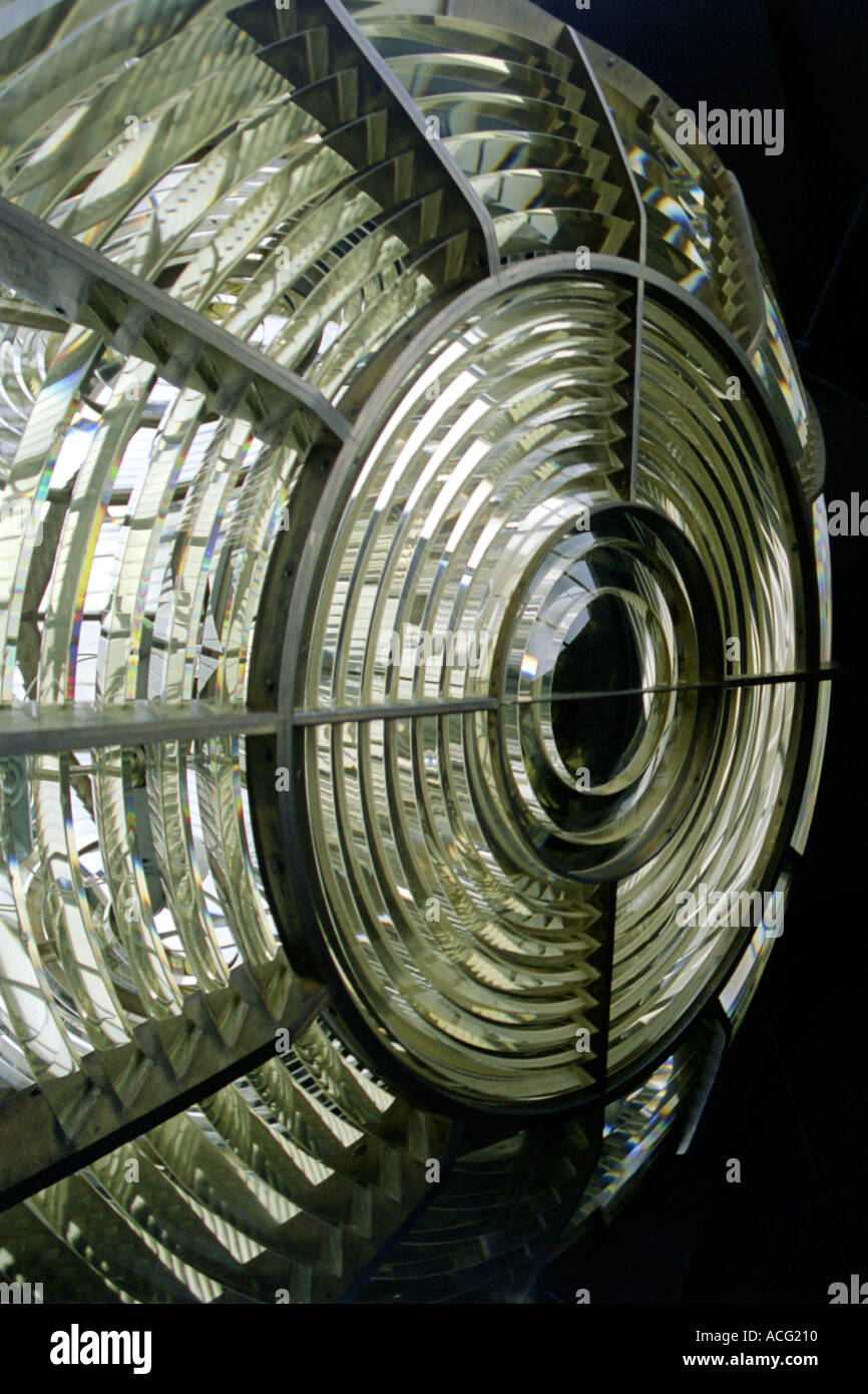 Lighthouse Fresnel Lens Stock Photo Alamy