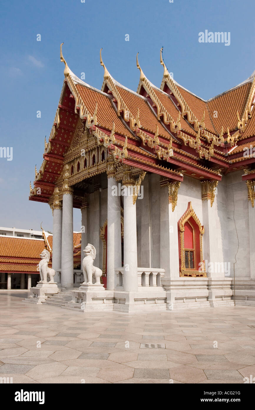 Wat Benchamabophit Marble Temple Bangkok Thailand Stock Photo - Alamy