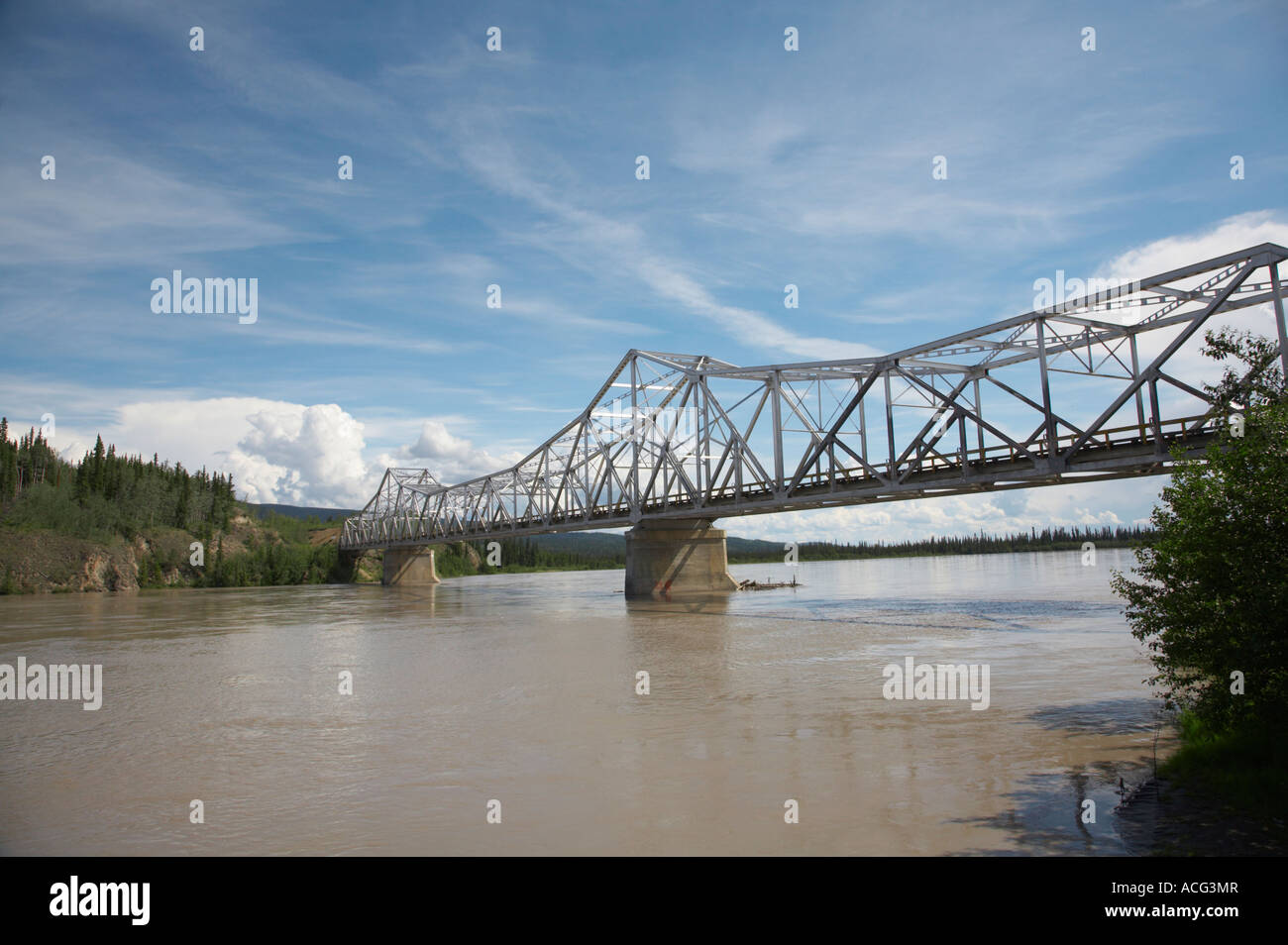 Tanana River bridge at milepost 1303 of the Alaska Highway near Tok