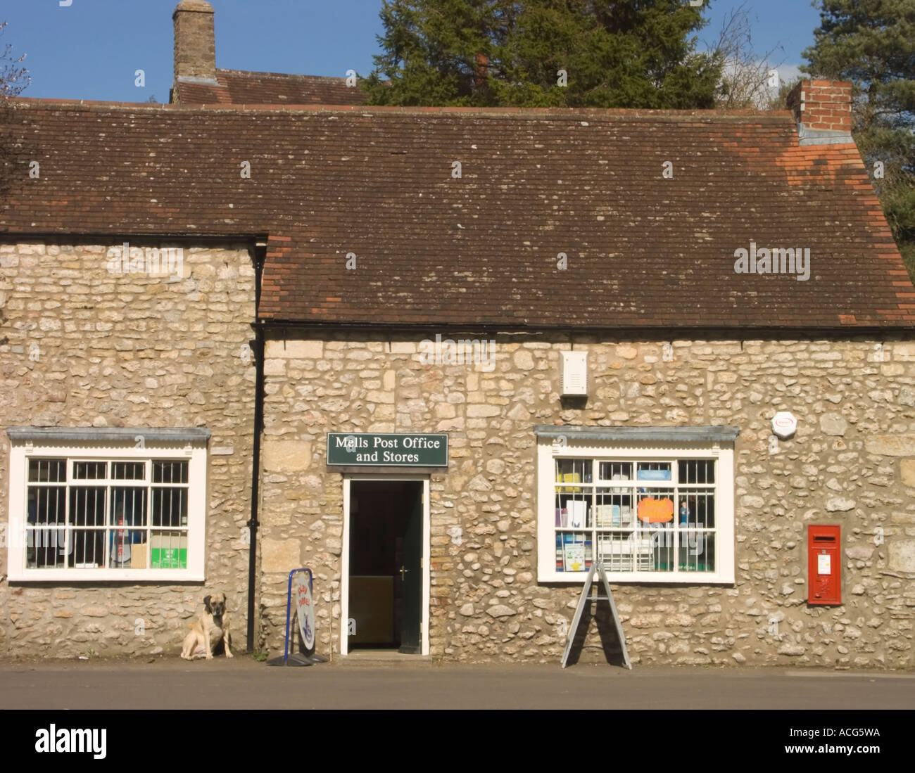 The village Post Office in Mells, Somerset. Still providing a hub for the local community Stock