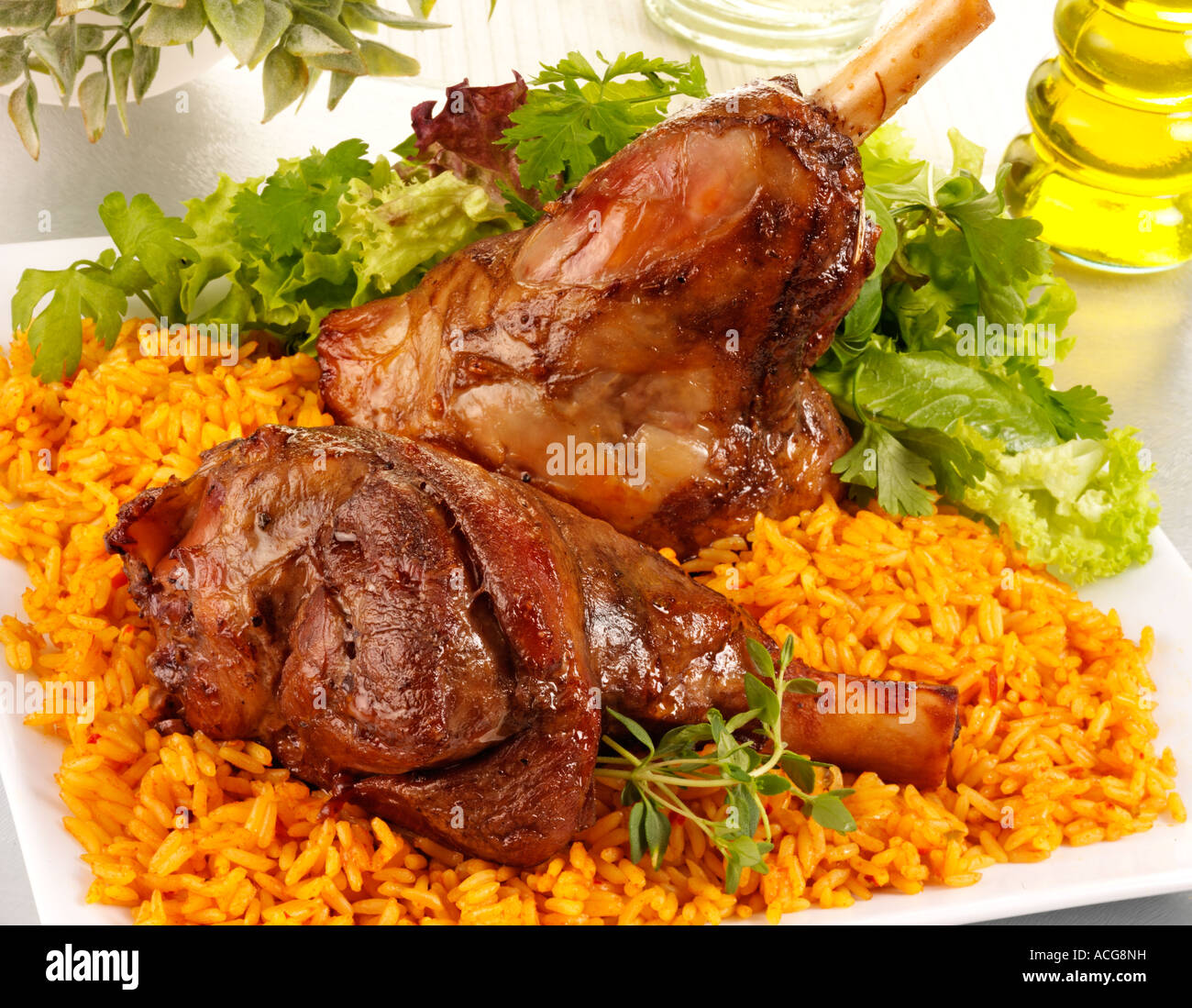 Lamb shank rice hires stock photography and images Alamy