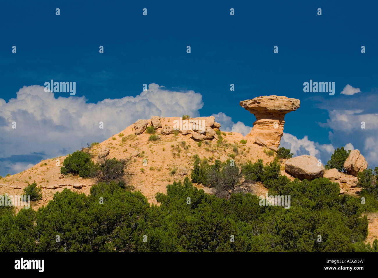 CAMEL ROCK, ROCK FORMATION NEAR TESUQUE, NEW MEXICO,United States North