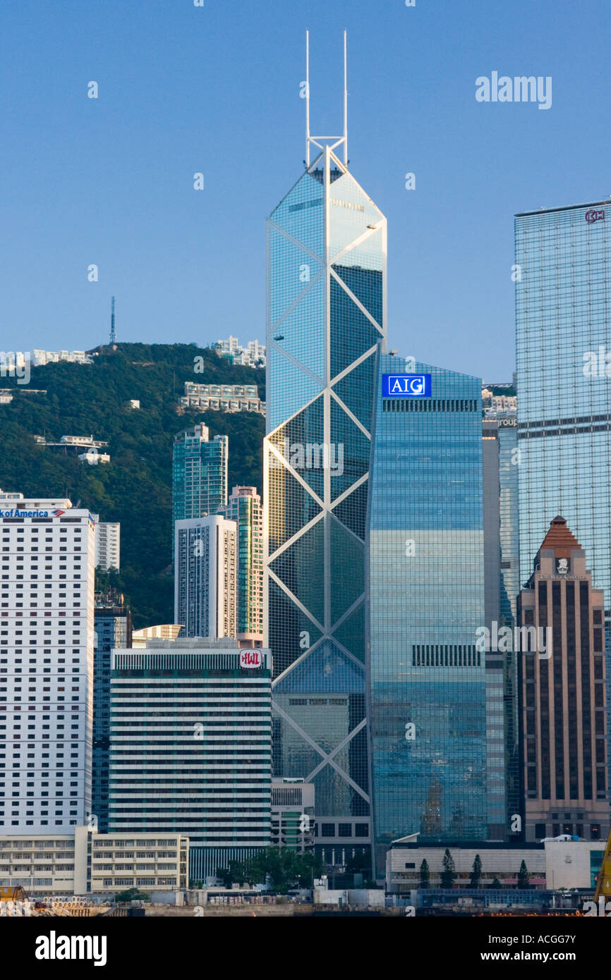 Bank of China Building Hong Kong Skyline Stock Photo - Alamy