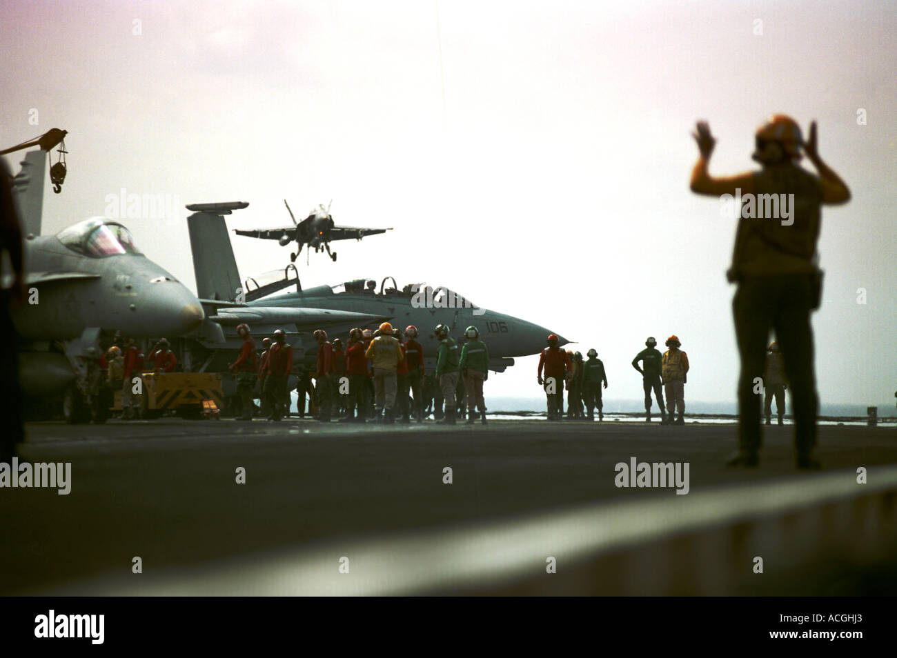 Landing Operations USS JOHN F KENNEDY Stock Photo Alamy Landing operations uss john f kennedy stock photo alamy
