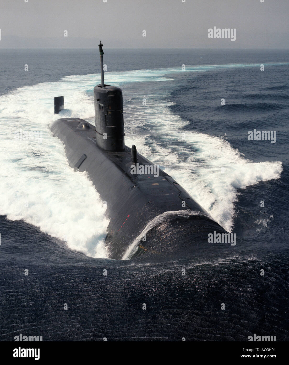 HMS Trafalgar Royal Navy Submarine in the Mediterranean Sea Stock Photo Alamy