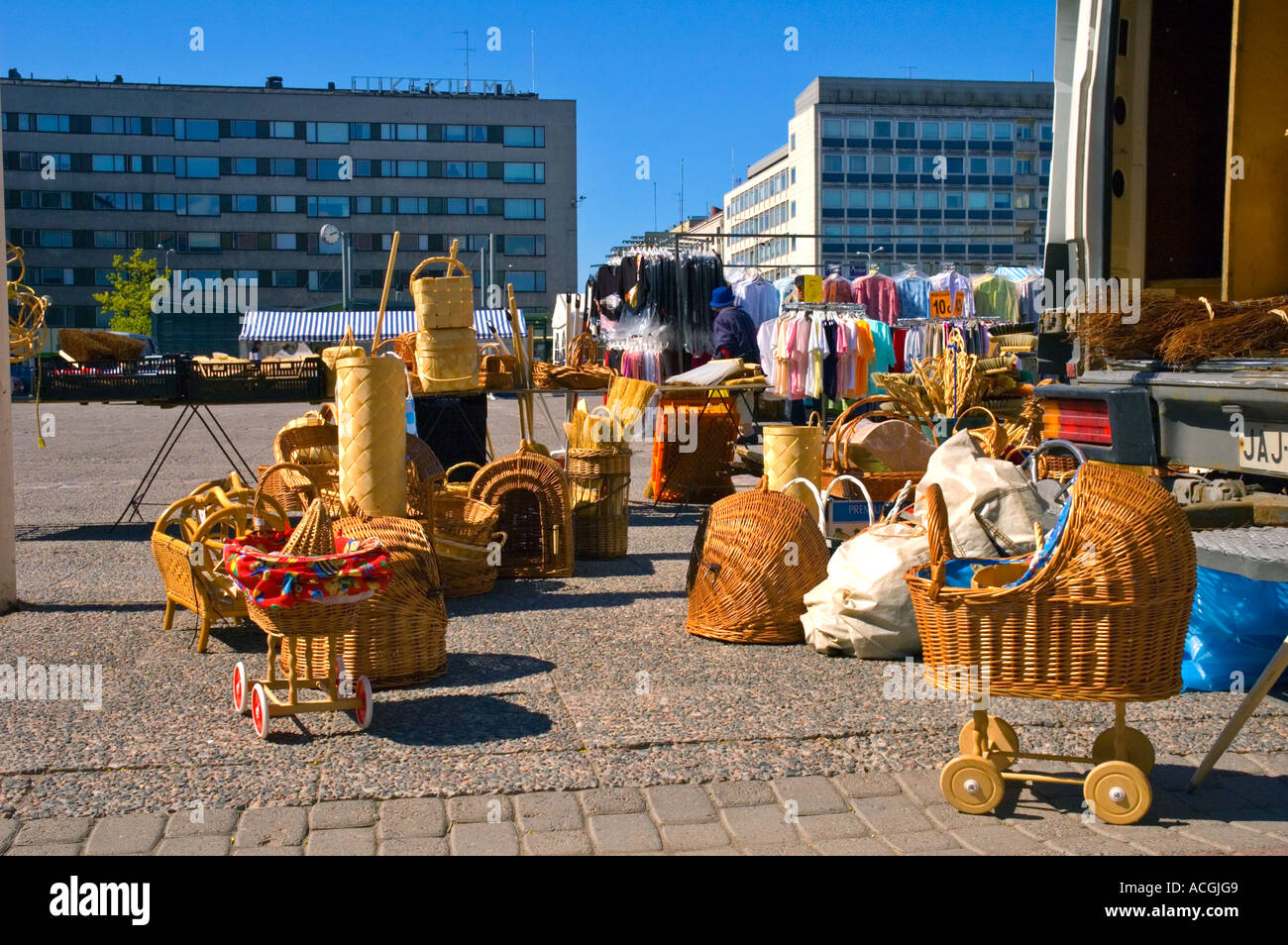 Local specialities in a market in Pori Finland Europe Stock Photo