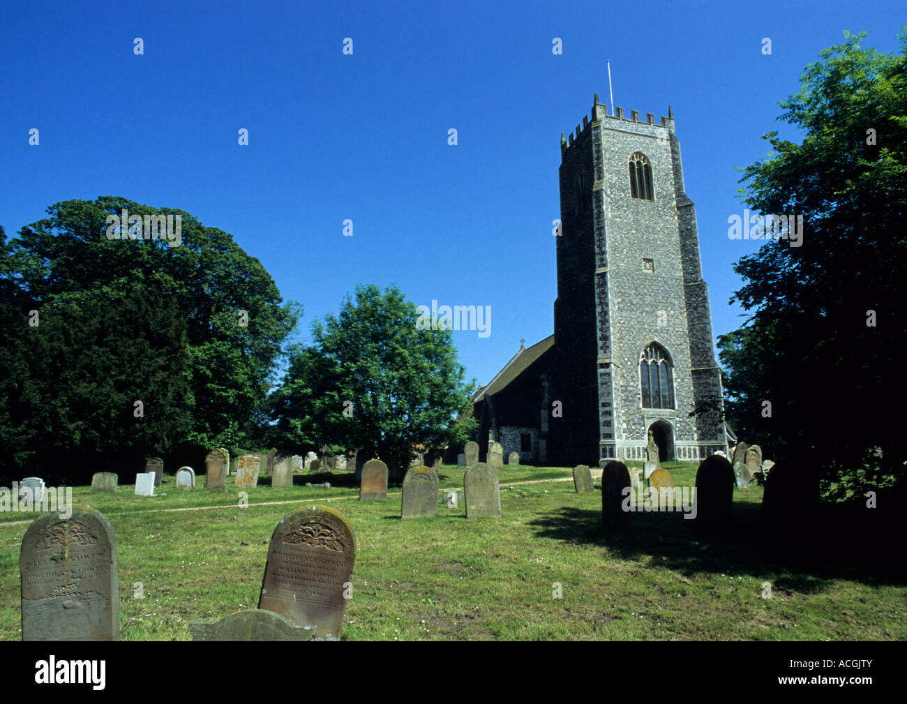 The Church Of St.John The Baptist At Reedham In Norfolk Stock Photo