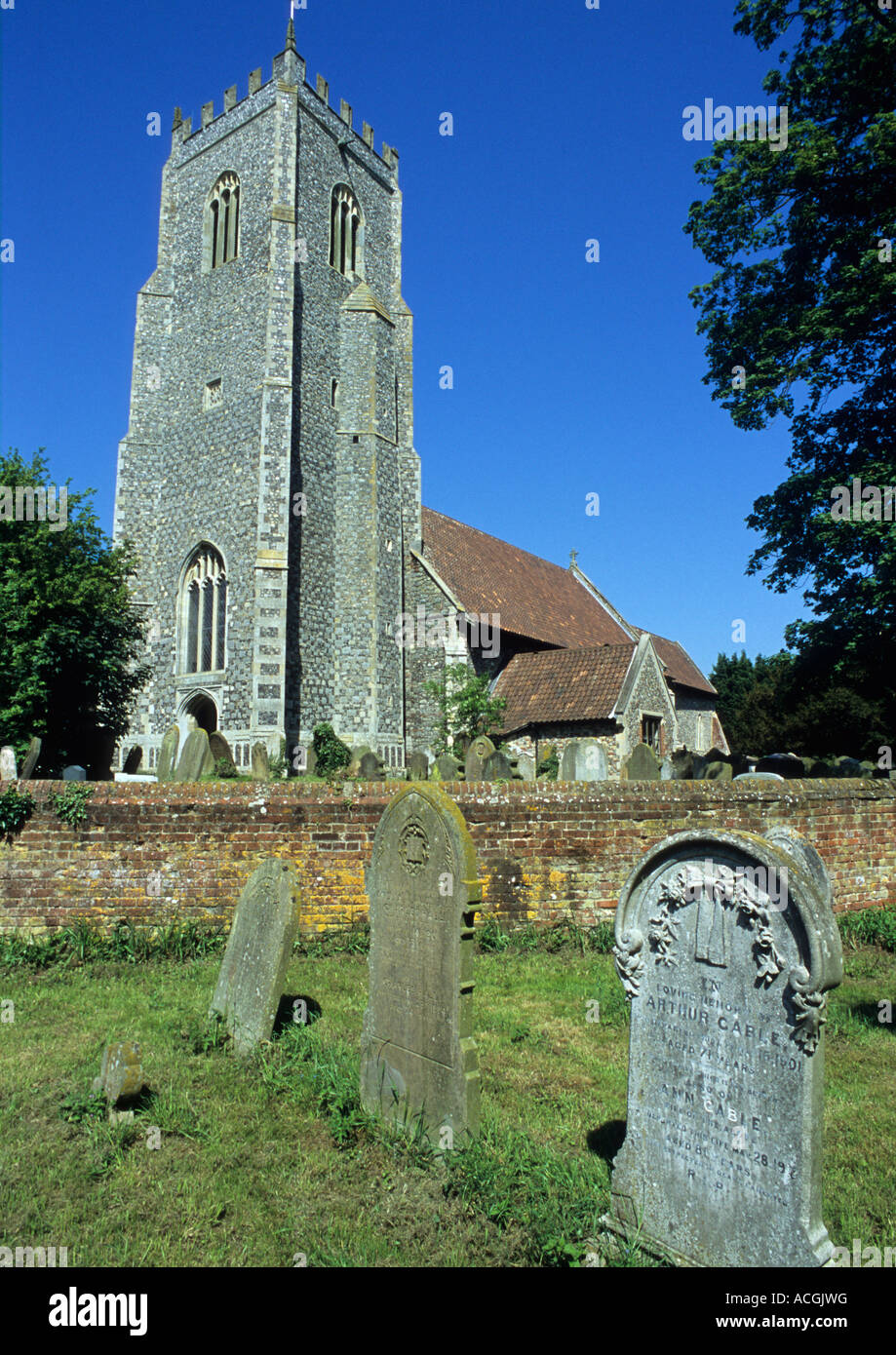 The Church Of St.John The Baptist At Reedham In Norfolk Stock Photo