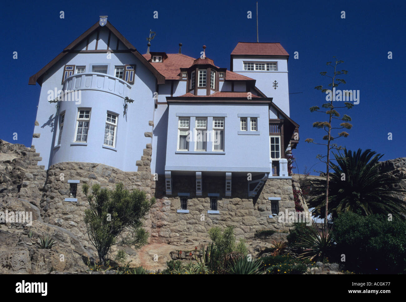 House in the German town of Luderitz in Southern Namibia Stock Photo Alamy