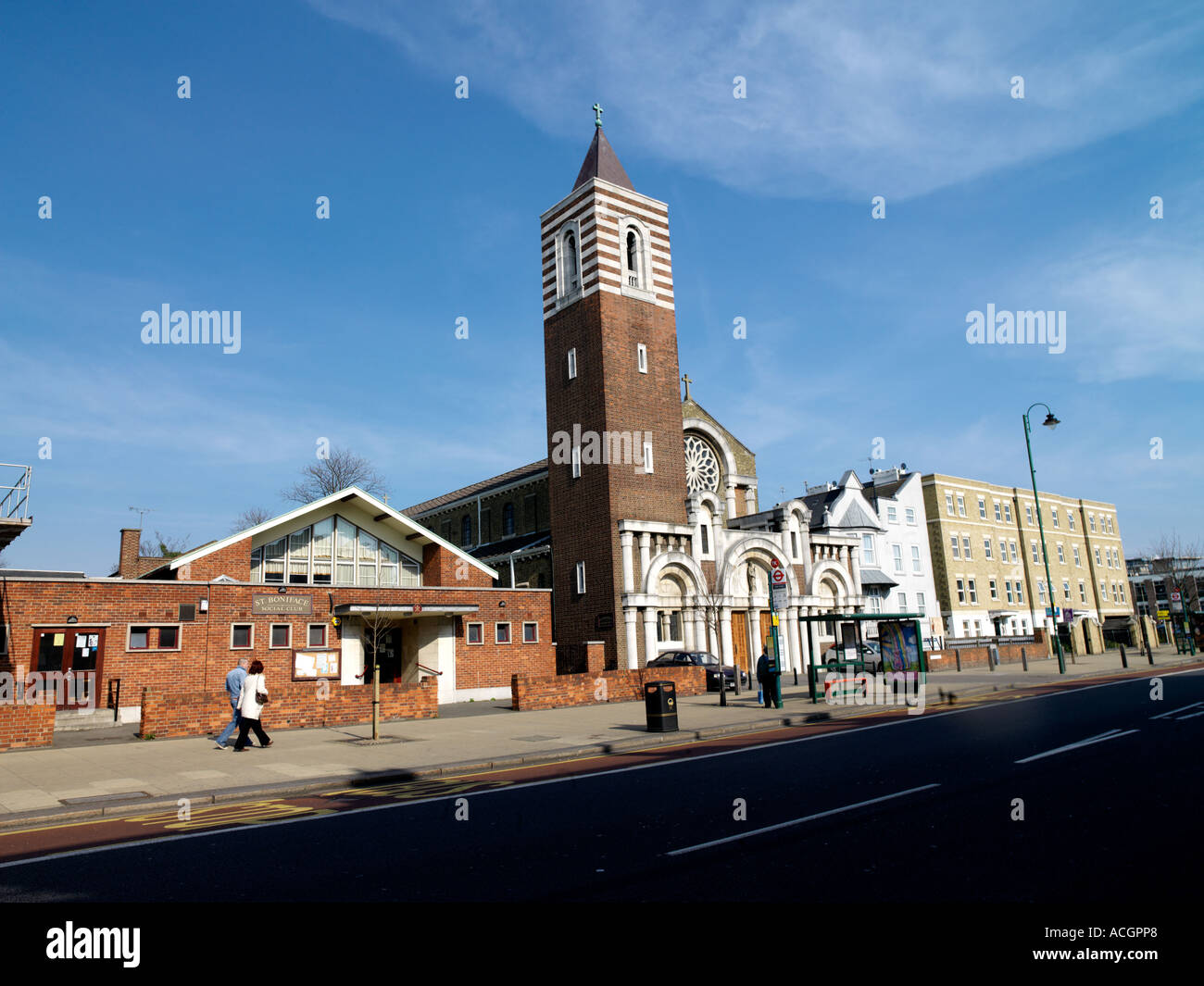 St Boniface Catholic Church and Social Centre in Tooting London Stock Photo 7516391 Alamy St Boniface Catholic Church and Social Centre in Tooting London Stock Photo 7516391 Alamy