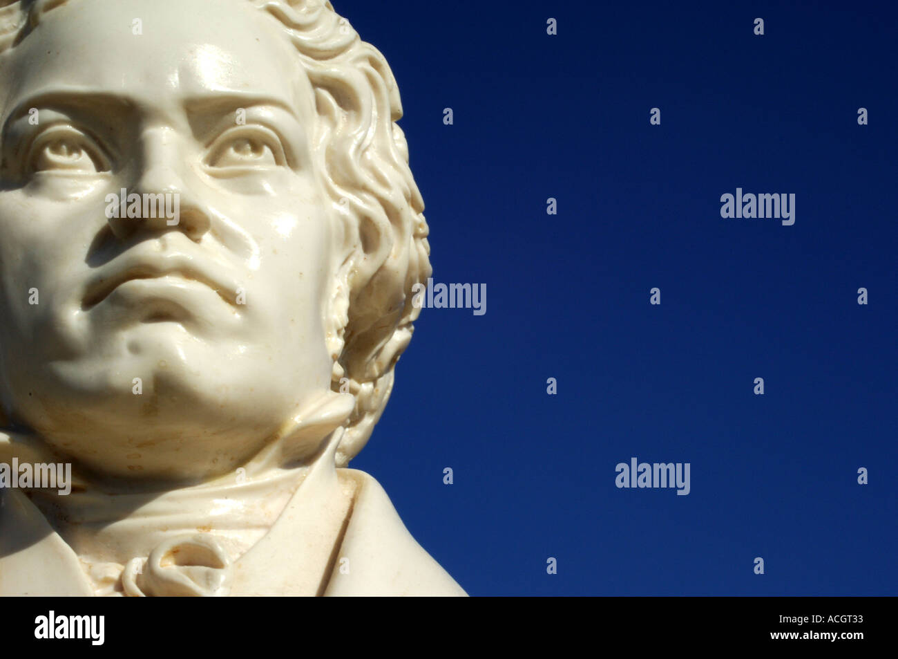 Beethoven Sculpture on a blue sky Stock Photo