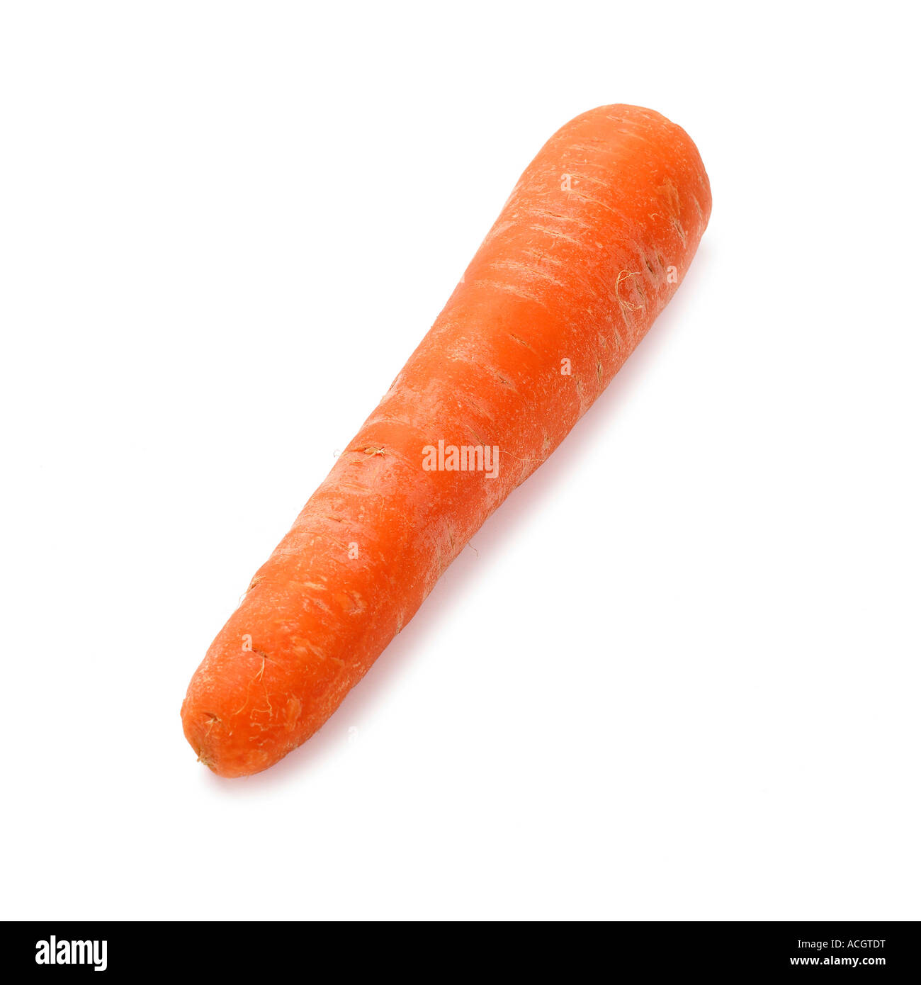 a fresh ripe carrot on a white backgound Stock Photo