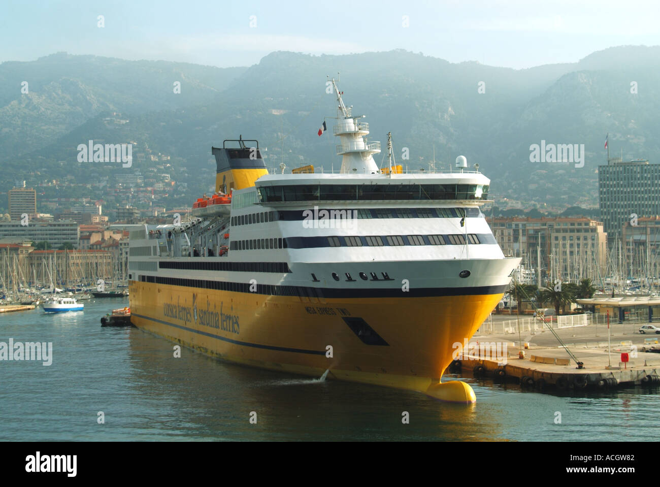 Port of Toulon Corsica Sardinia ferry Stock Photo Alamy