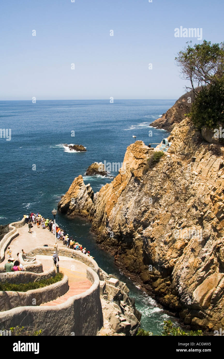 Cliff diving in Acapulco Mexico Stock Photo Alamy