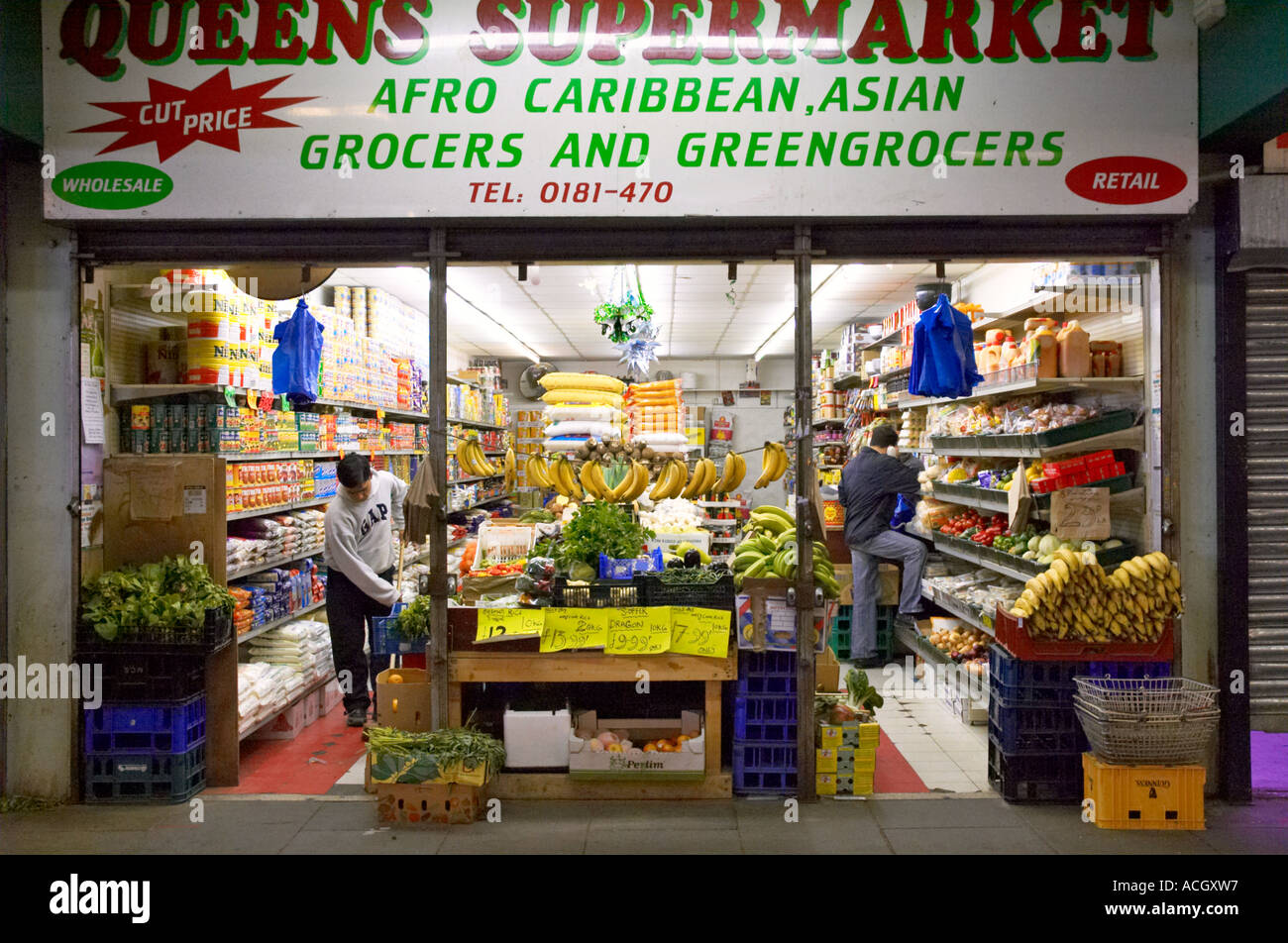 Queens Market in Upton Park East London UK Stock Photo Alamy