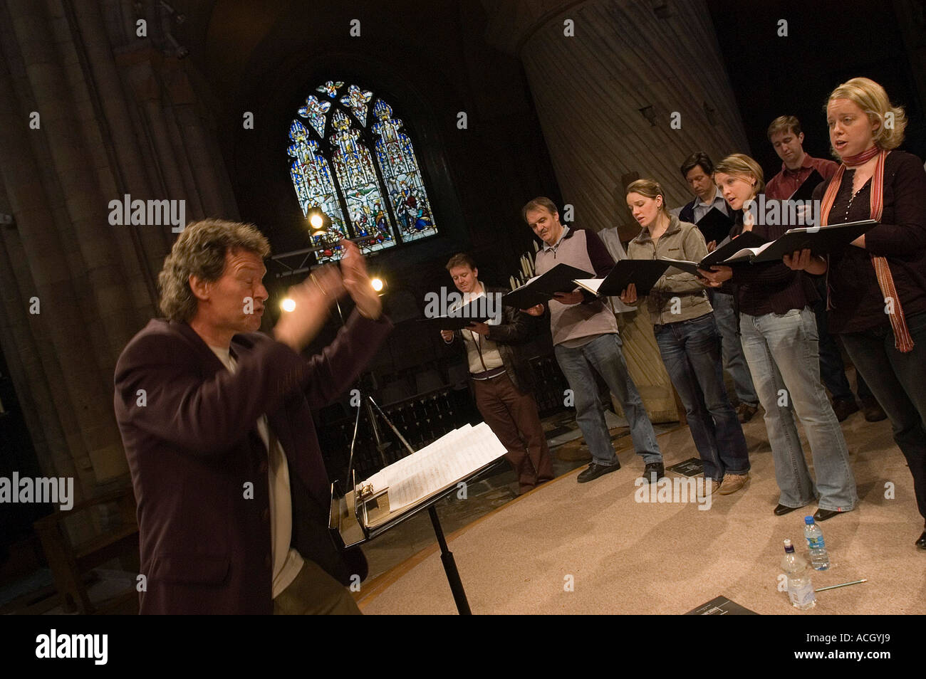 The Sixteen by Candlelight led by Harry Christophers Stock Photo