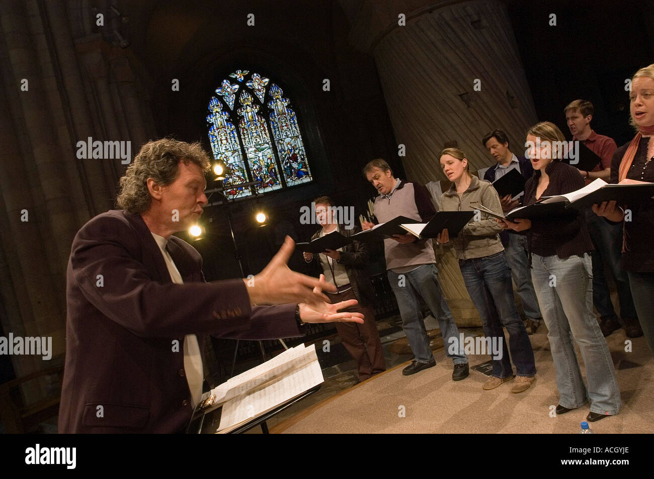 The Sixteen by Candlelight led by Harry Christophers Stock Photo