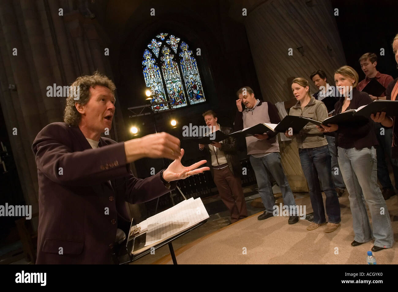 The Sixteen by Candlelight led by Harry Christophers Stock Photo