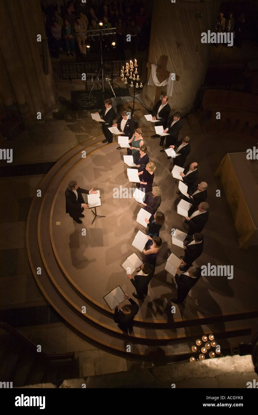 The Sixteen by Candlelight led by Harry Christophers Stock Photo