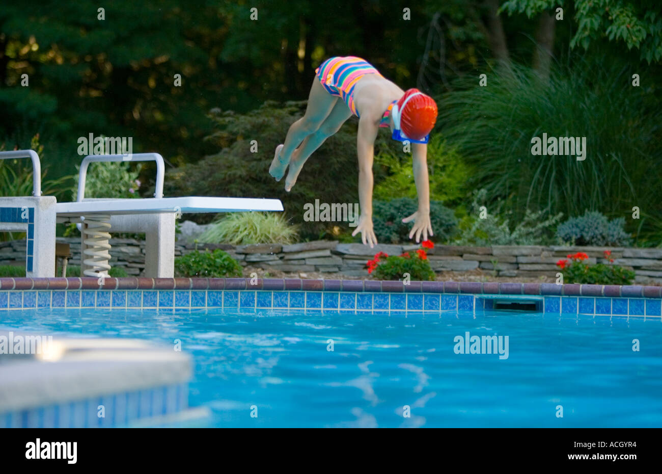 Diving Into A Pool
