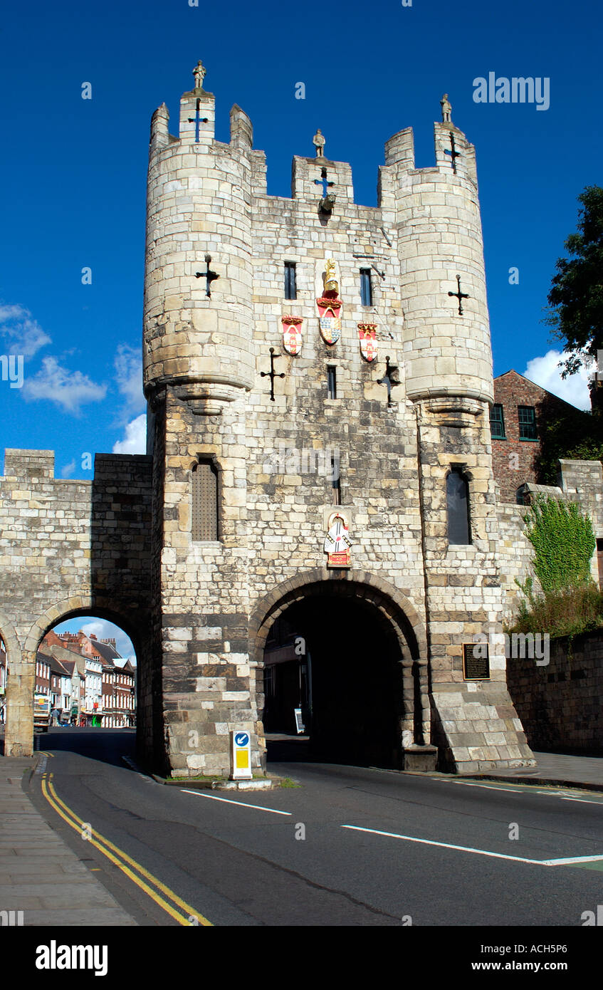 Micklegate Bar, York, UK (2 Stock Photo Alamy