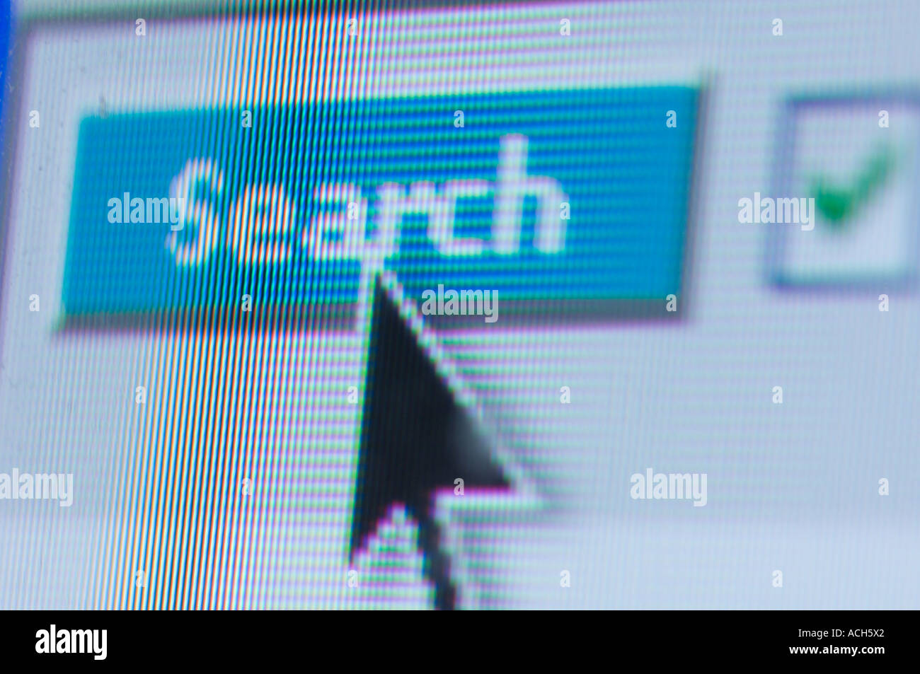 search icon on computer screen Stock Photo