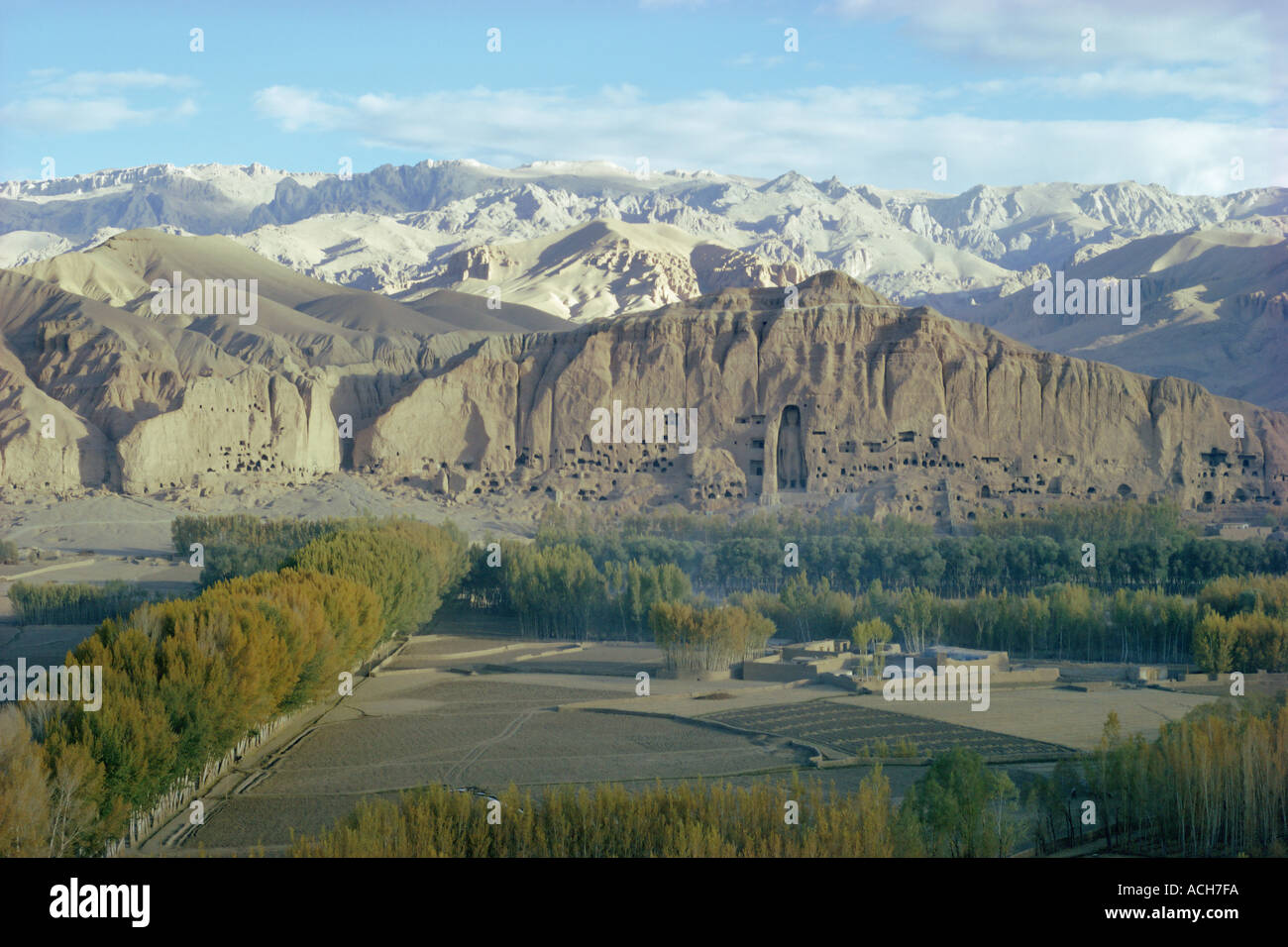 Buddha statue in cliffs since destroyed by the Taliban Bamiyan