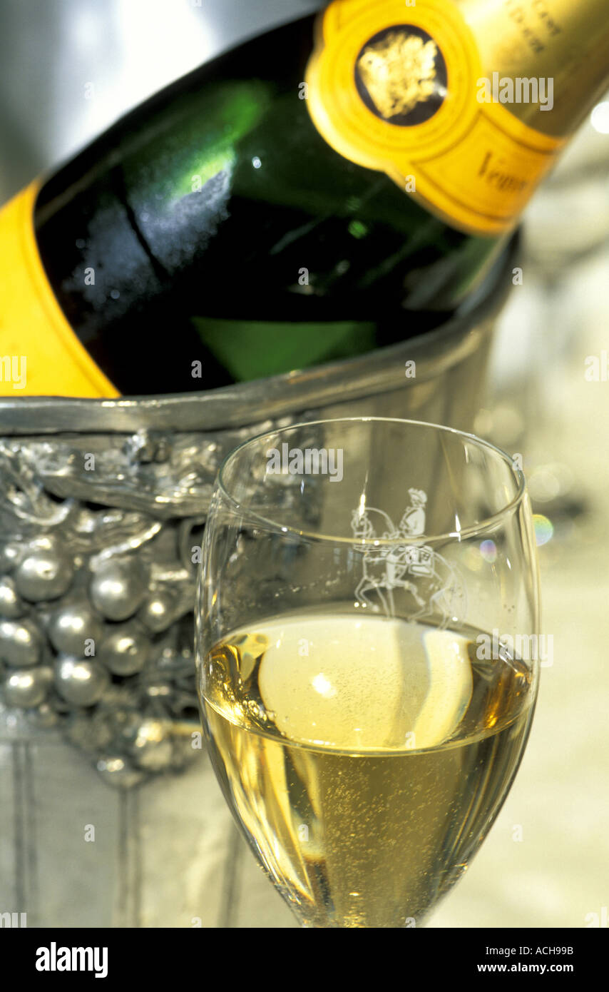 Champagne Bottle Bucket And Glass Royal Champagne Hotel