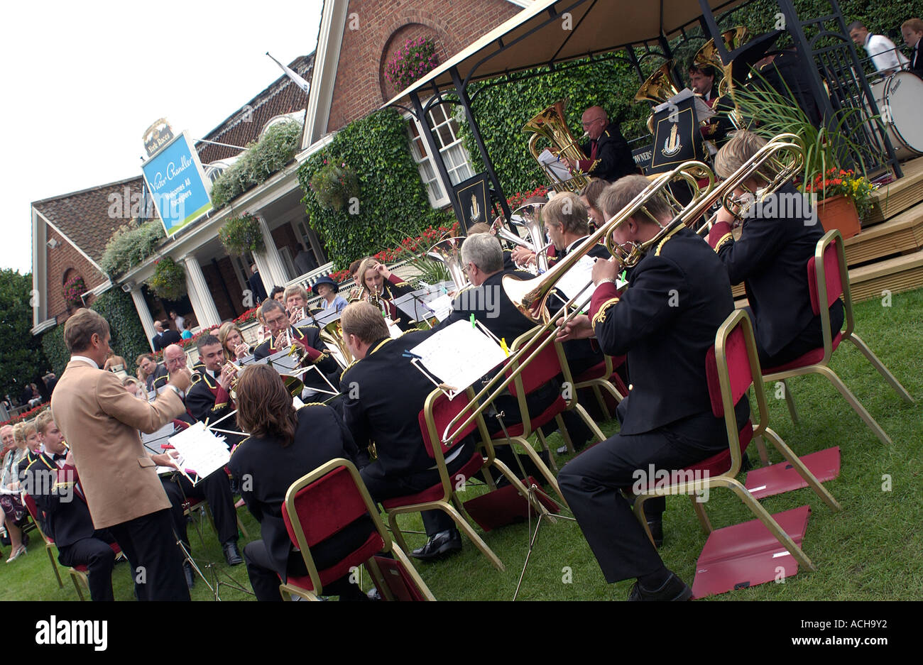 Brass band entertain crowd hires stock photography and images Alamy