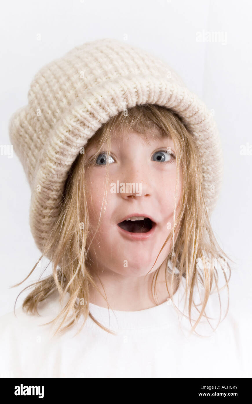 Picture Of A 5 Year Old Girl Wearing A Wooly Hat And Looking Excited picture-of-a-5-year-old-girl-wearing-a-wooly-hat-and-looking-excited