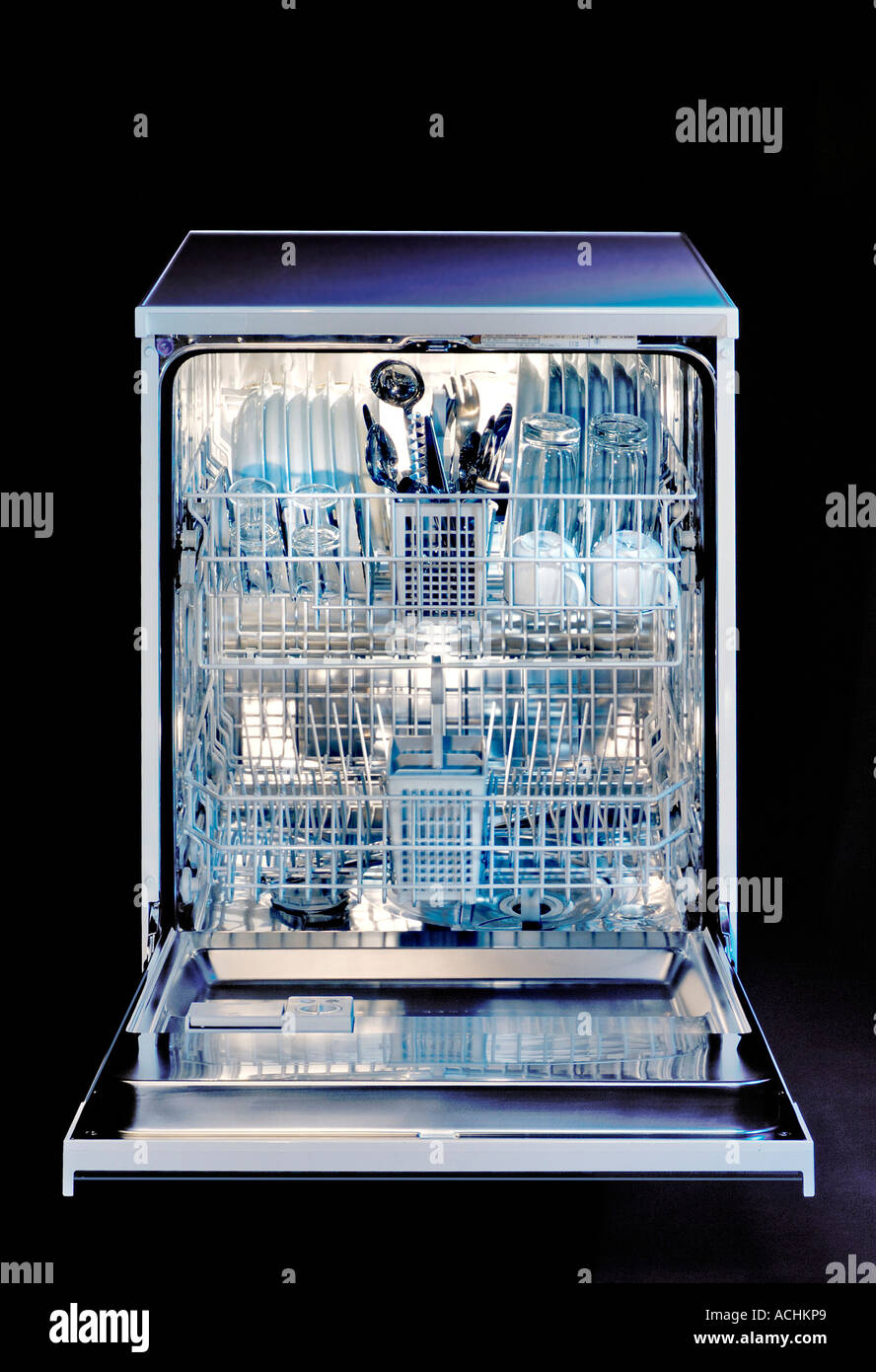 Loaden automatic Dishwasher Stock Photo