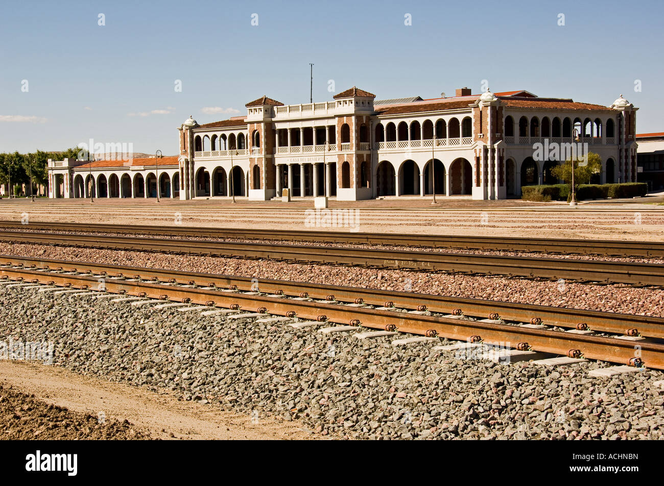 Remodeled train station in Barstow, California, USA Stock Photo