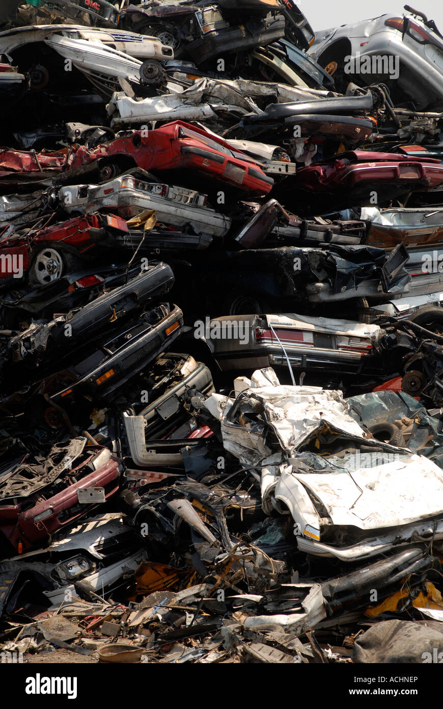 Scrap metal recycler on Newtown Creek separating Brooklyn and Queens