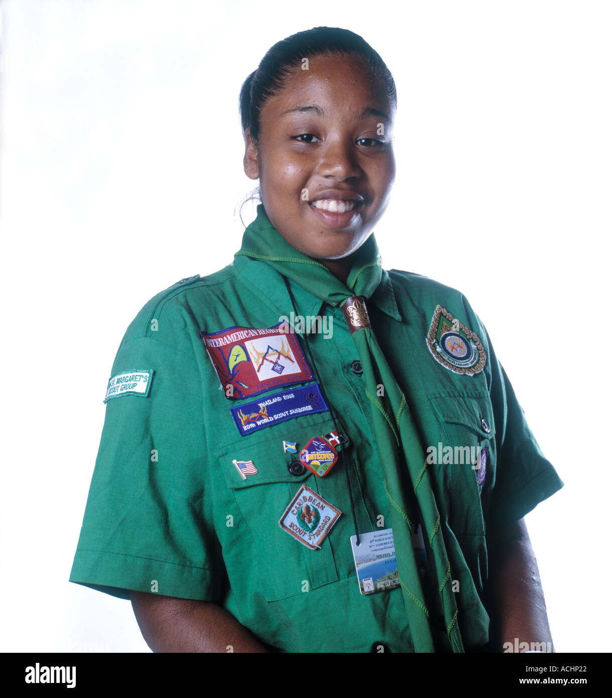 Guyana Michon Pertab at the 20th World Scout Jamboree Sattahip Thailand