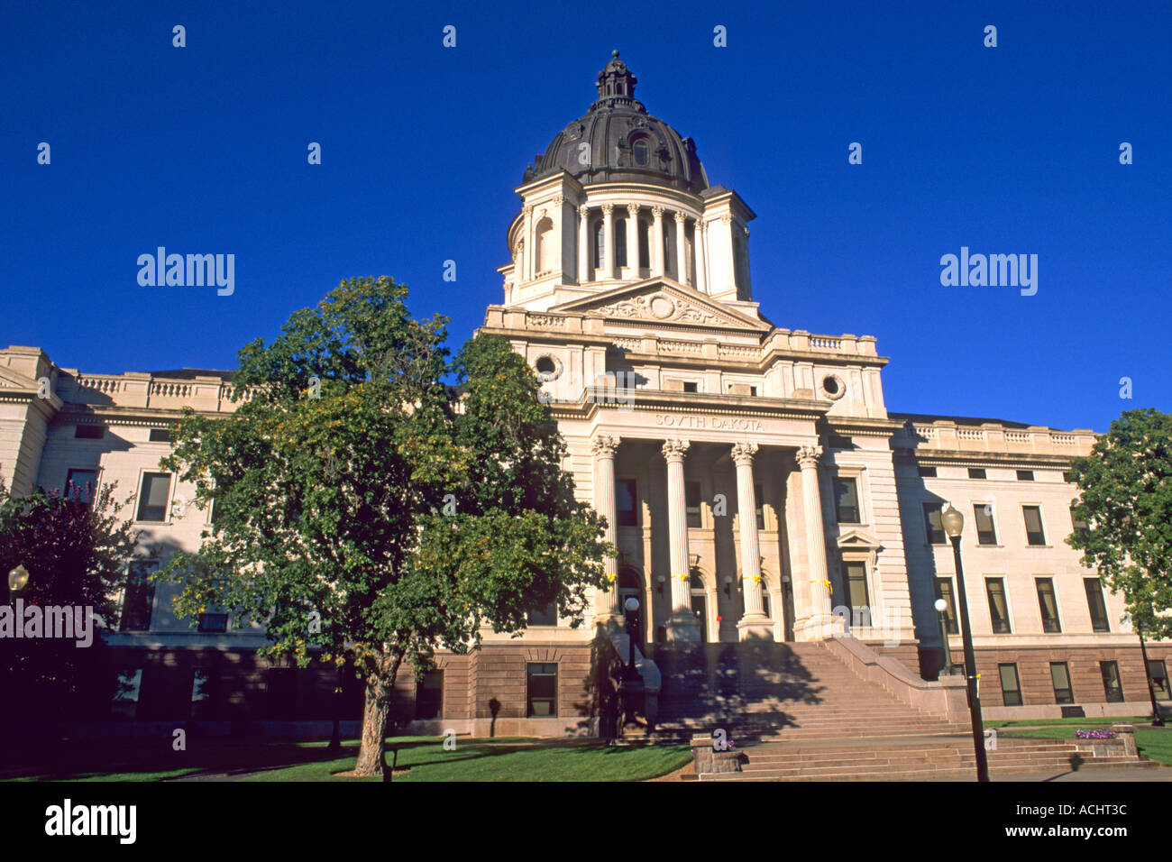 Dome capitol building in the capitol of Pierre South Dakota Stock Photo