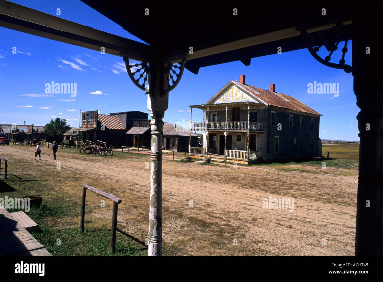 Scenic of old 1880s ghost town in Murdo South Dakota used in many