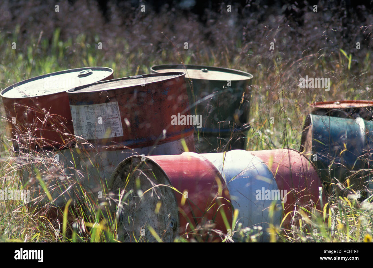 Nuclear waste drums hi-res stock photography and images - Alamy