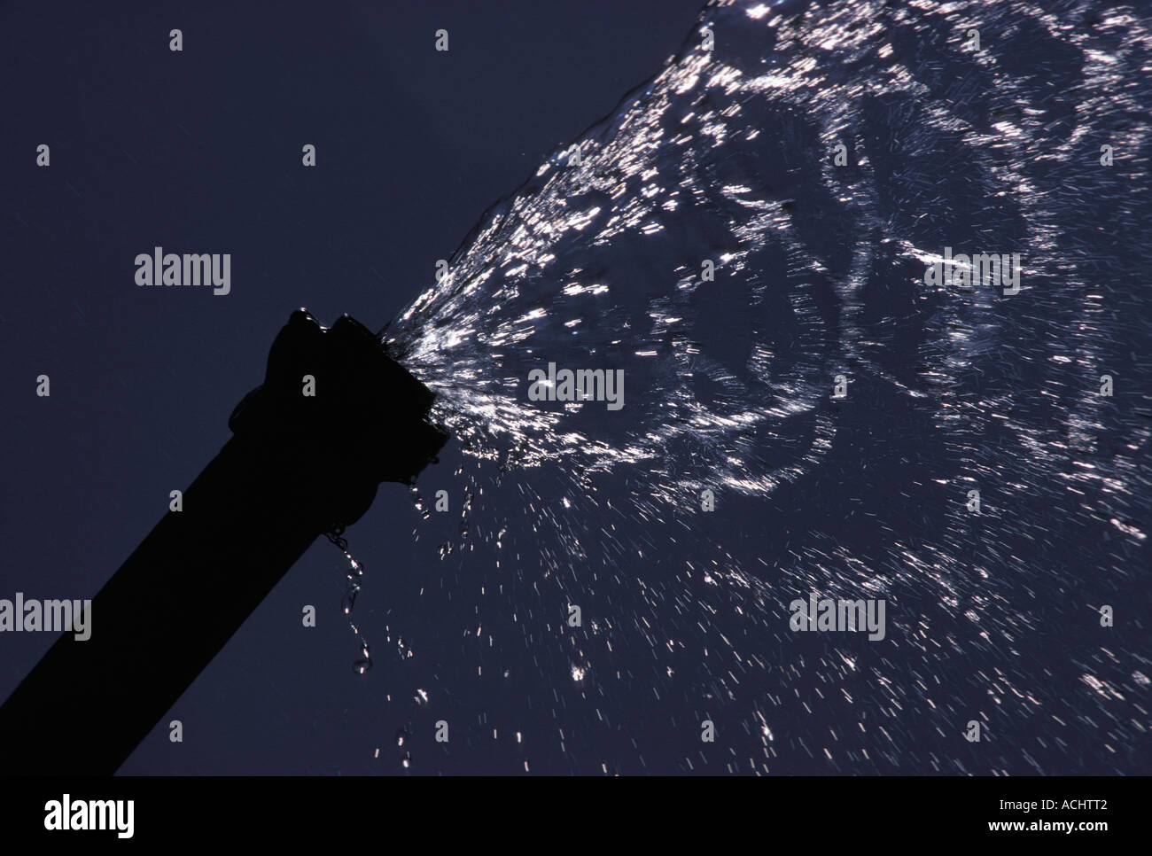 Irrigation pipe in Texas USA Stock Photo