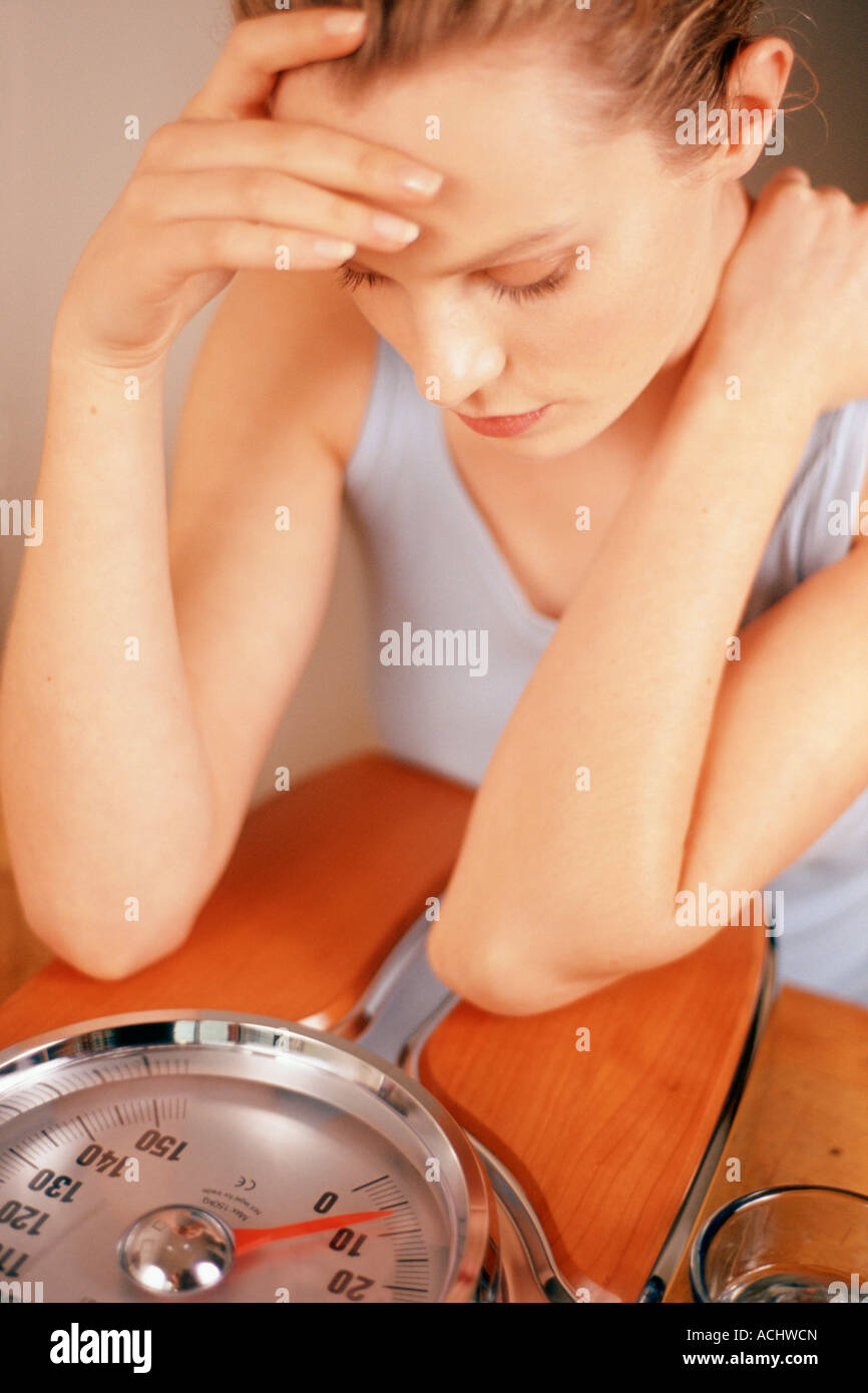 Studio portrait seated woman hi-res stock photography and images - Alamy