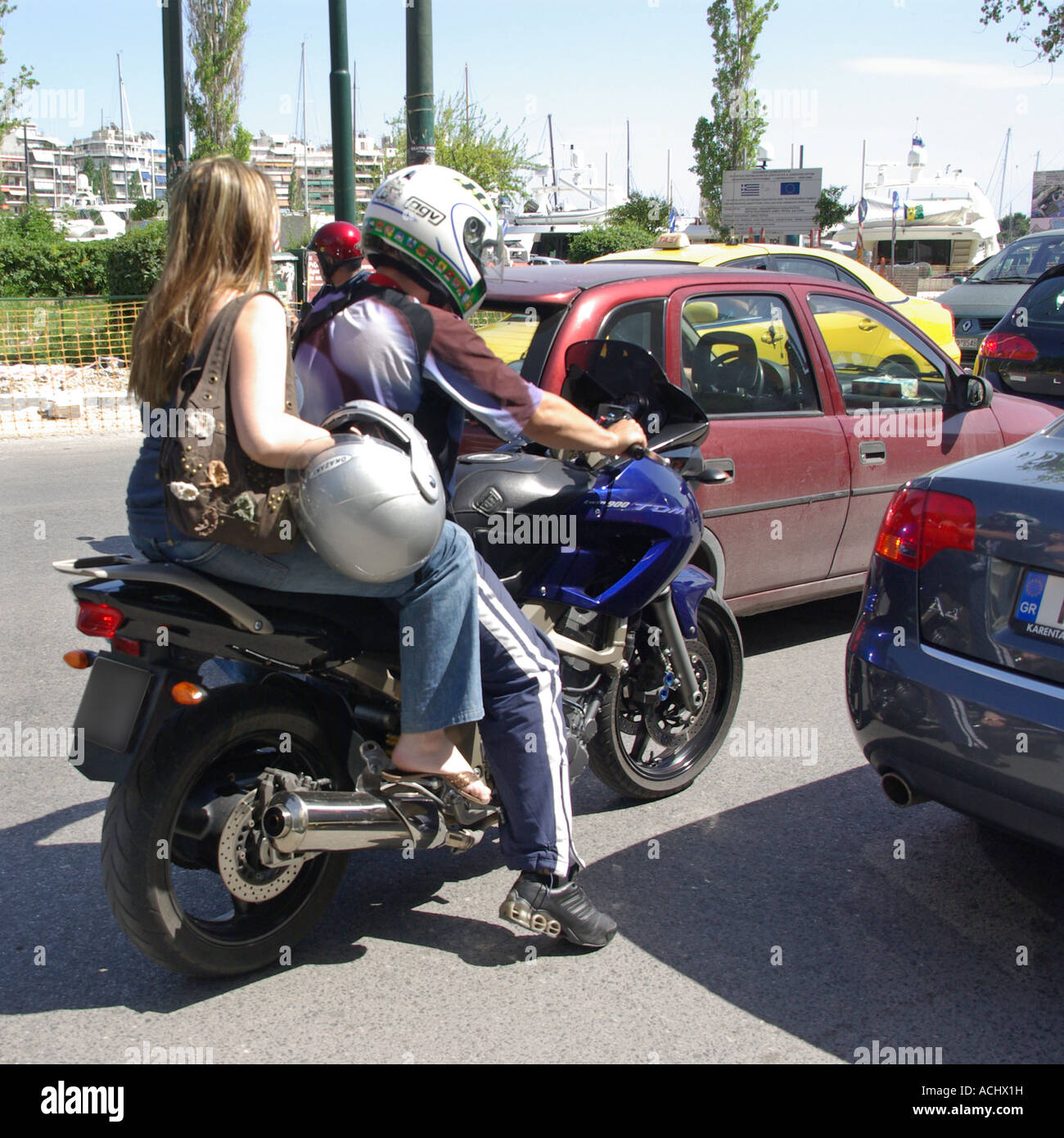 riding pillion