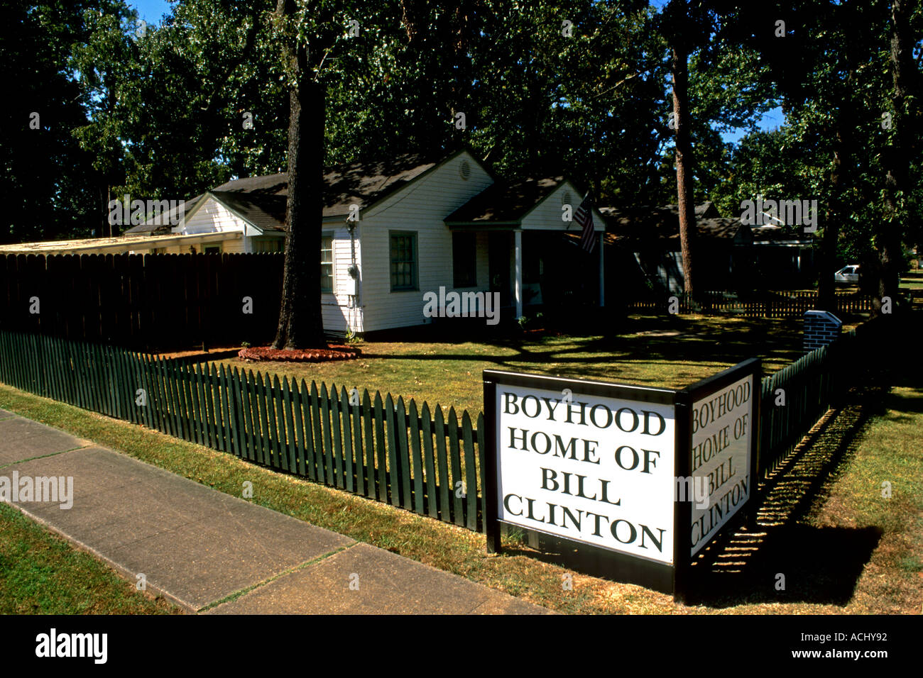 First home of President Bill Clinton in Hope Arkansas 1946 Stock Photo