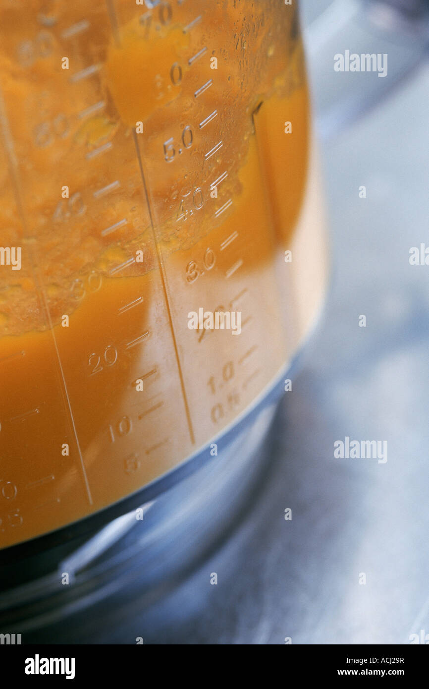 Vegetables puree in bowl Stock Photo