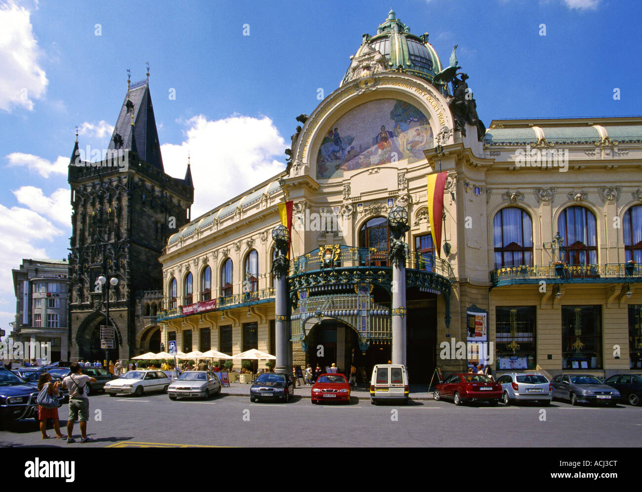 Municipal House Mucha Dum in Prague Czech Republic Stock Photo Alamy