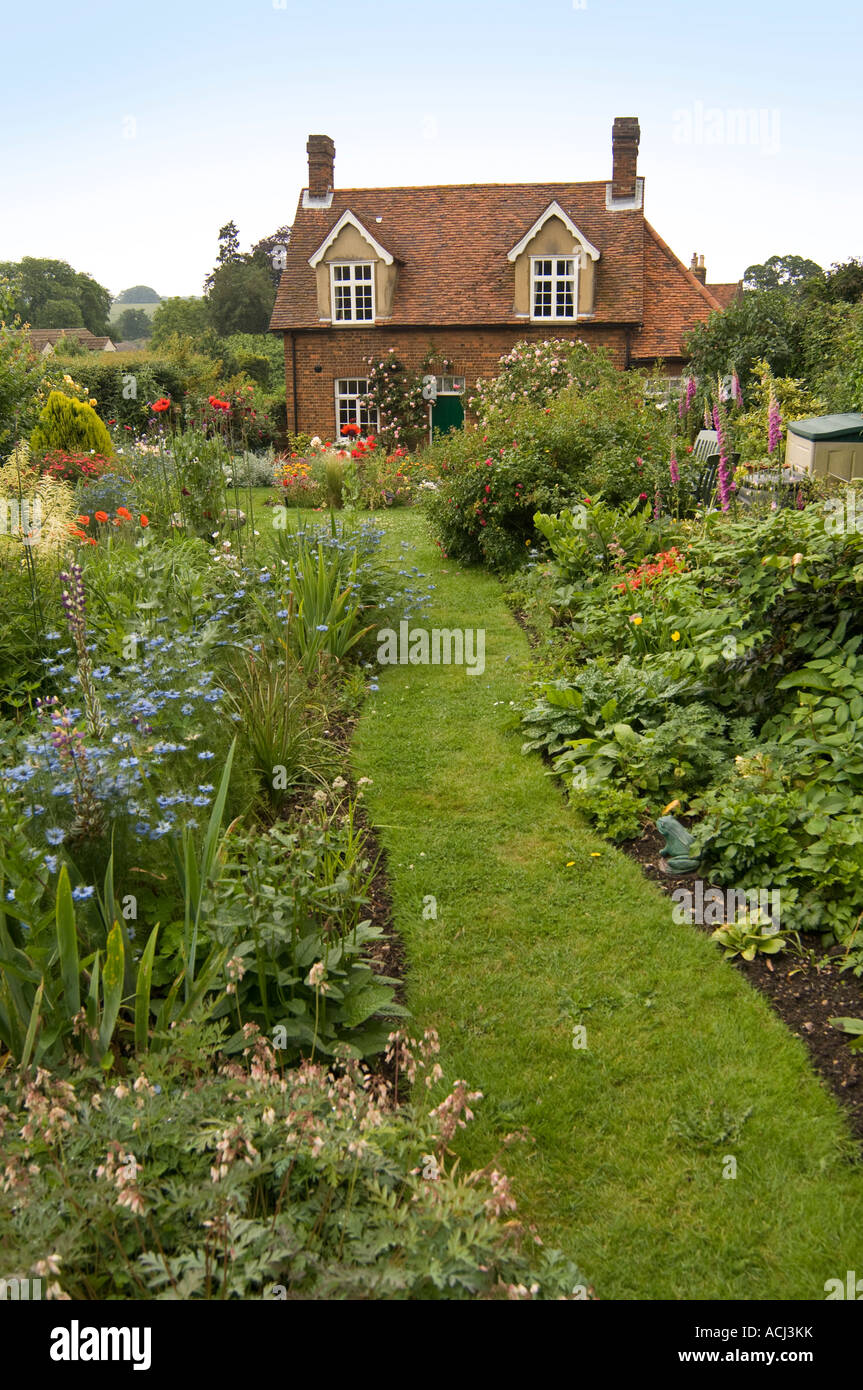 English Country Cottage Stock Photo