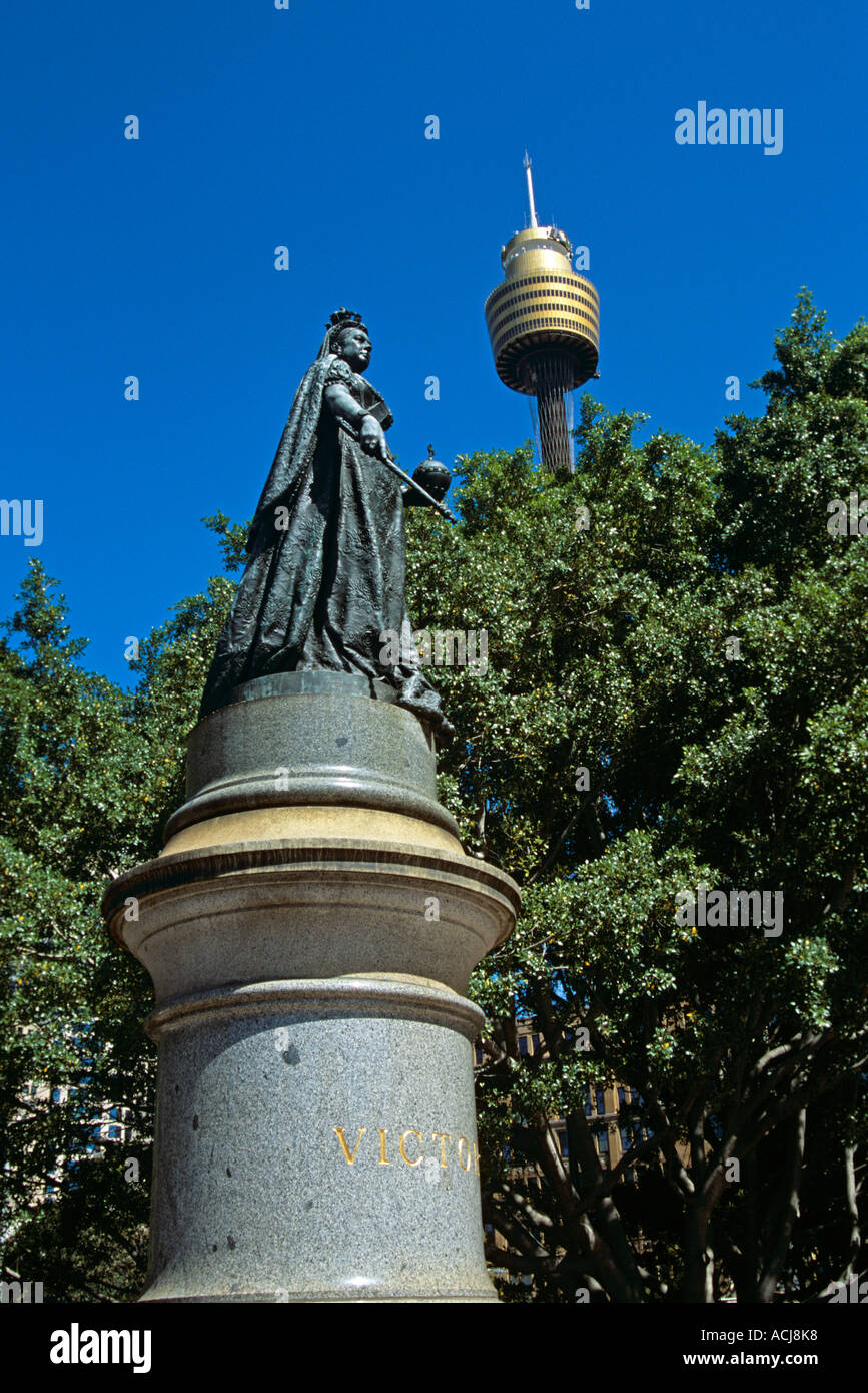 Queen Victoria Statue, Hyde Park, and Westfield AMP Centrepoint Tower