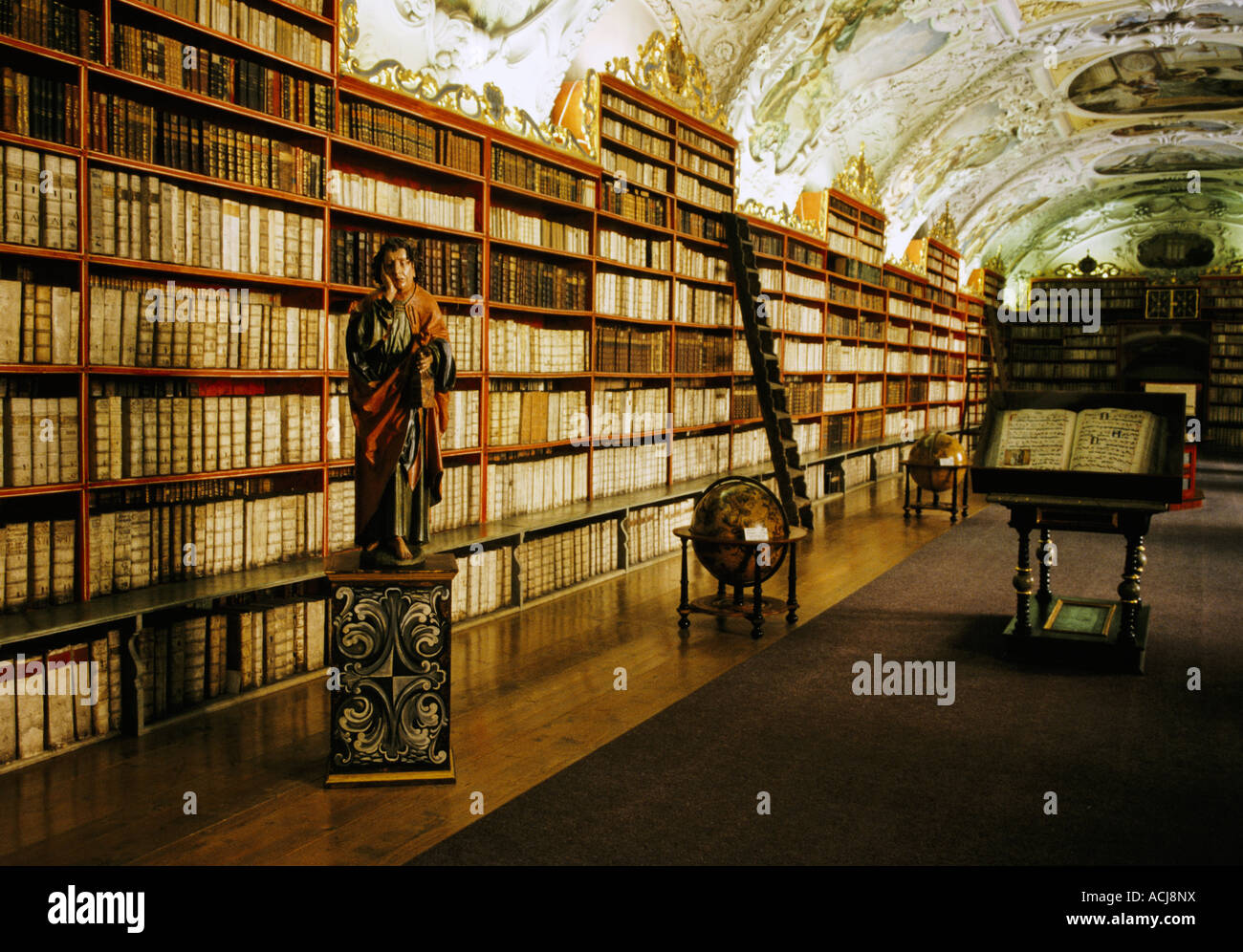Strahov Library in Prague Czech Republic Stock Photo
