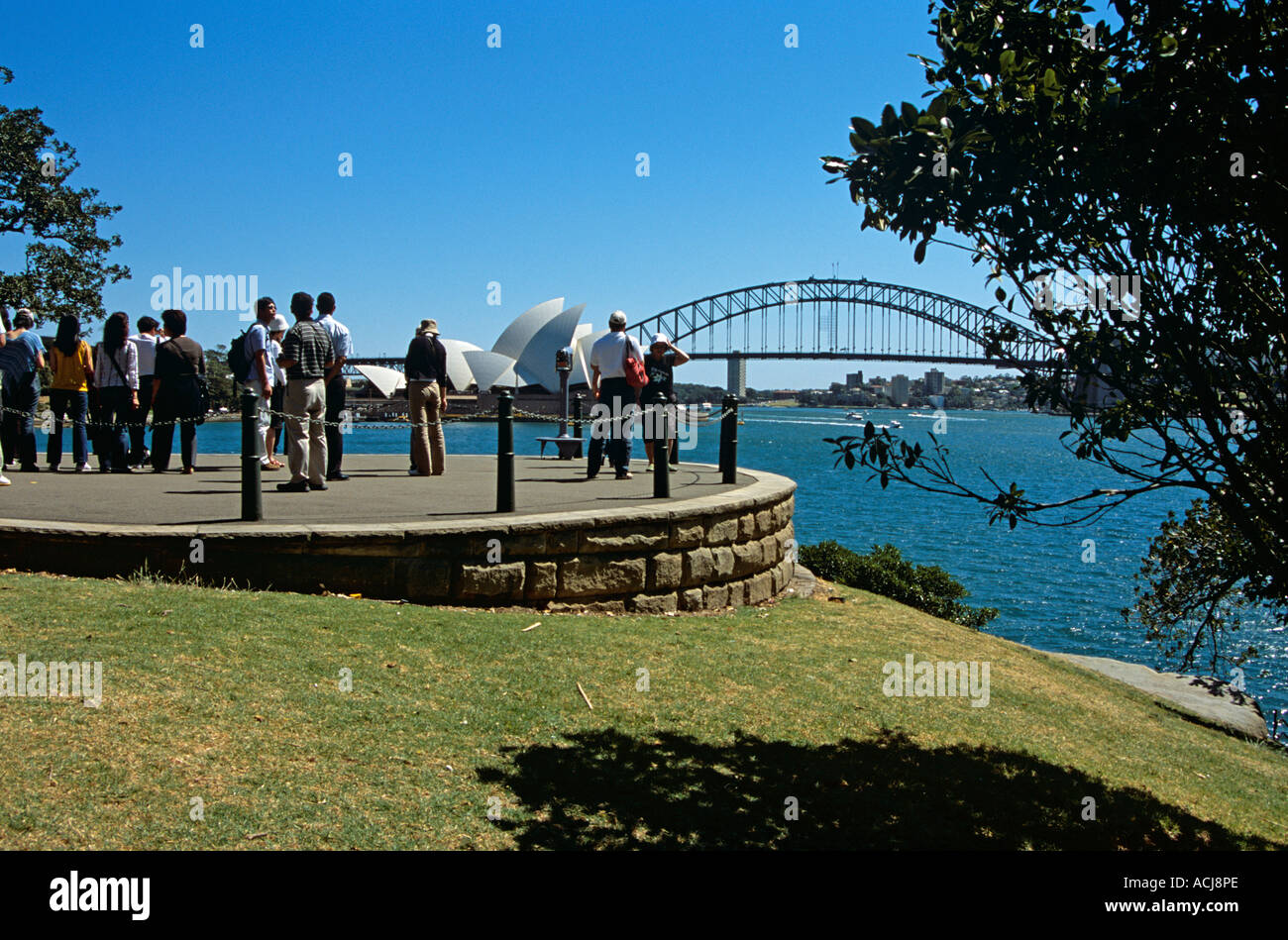 Sydney Opera House And Sydney Harbour Bridge From Mrs Macquaries